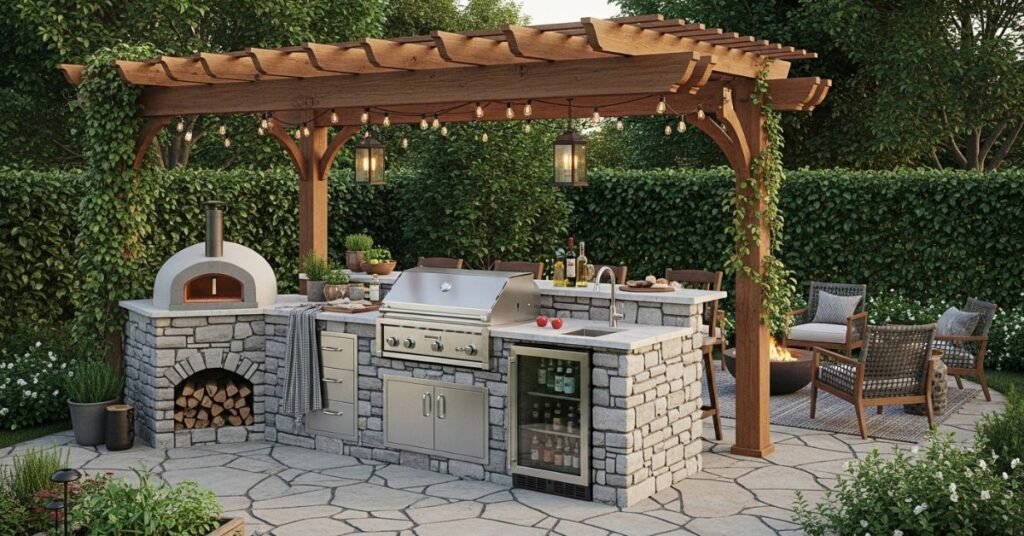 Inexpensive Covered Outdoor Kitchen Ideas